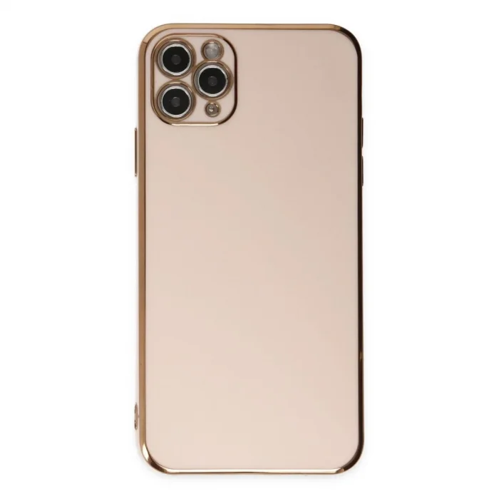 Apple İphone 11 Pro Max Kılıf Volet Silikon - Pembe