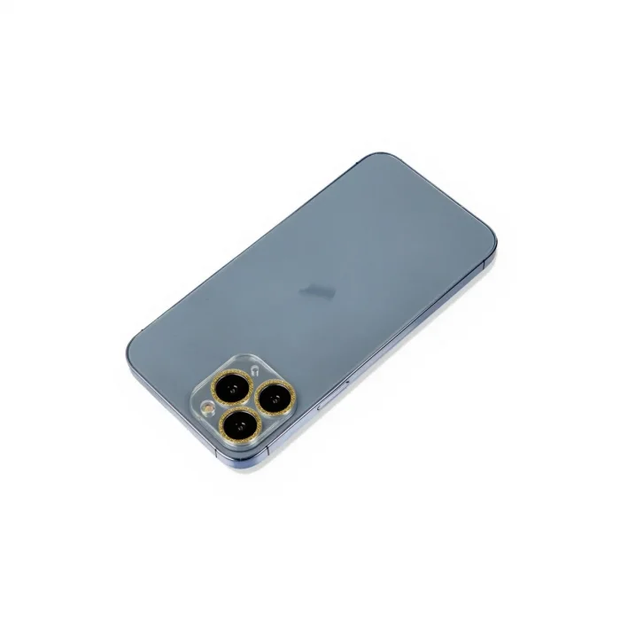 Apple İphone 11 Pro Max Shine Kamera Lens Koruma Cam - Gold