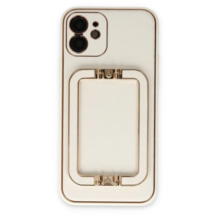 İphone 12 Kılıf Coco Elit Kapak - Beyaz
