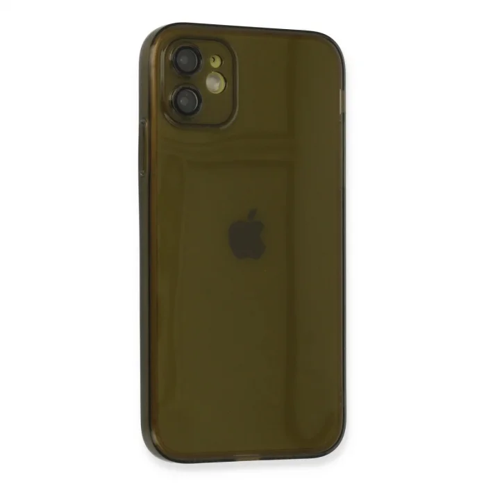 Apple İphone 12 Kılıf Fly Lens Silikon - Siyah