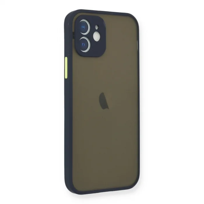 Apple İphone 12 Mini Kılıf Montreal Silikon Kapak - Lacivert