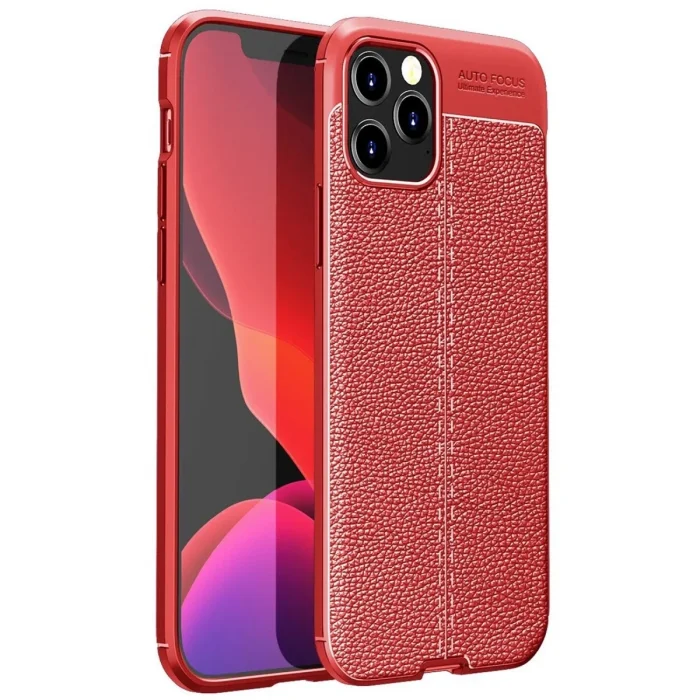 Apple İphone 12 Pro Kılıf Auto Focus Kapak - Kırmızı