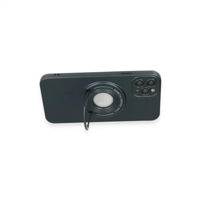 Apple İphone 12 Pro Kılıf Lukka Magneticsafe Kapak - Koyu Yeşil