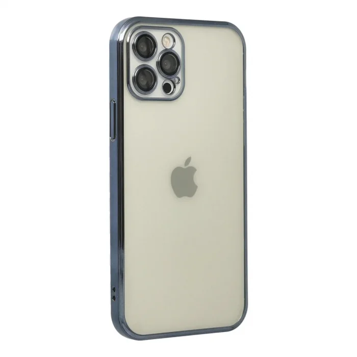 Apple İphone 12 Pro Kılıf Razer Lensli Silikon - Lacivert