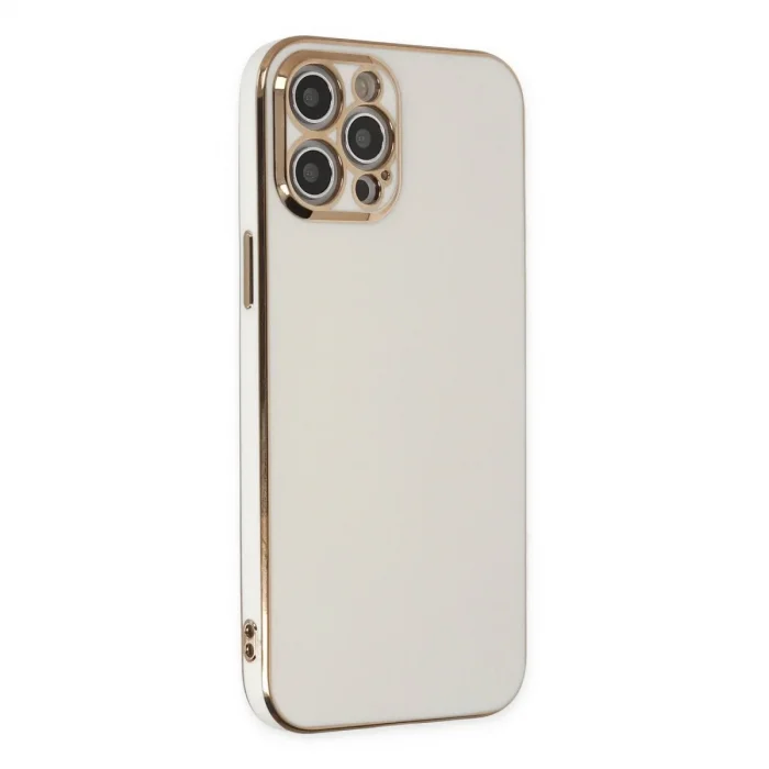 Apple İphone 12 Pro Kılıf Volet Silikon - Beyaz