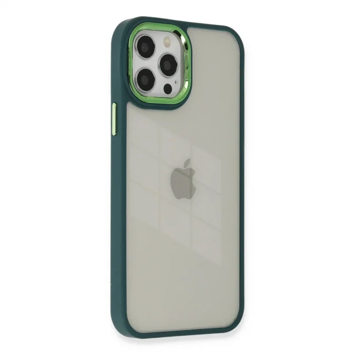 İphone 12 Pro Max Kılıf Dora Kapak - Haki Yeşil