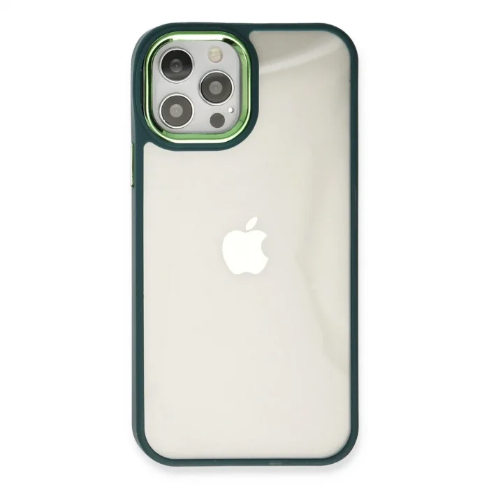 İphone 12 Pro Max Kılıf Dora Kapak - Haki Yeşil