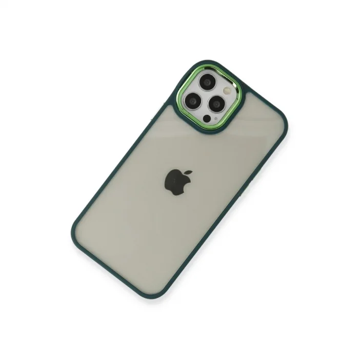 İphone 12 Pro Max Kılıf Dora Kapak - Haki Yeşil