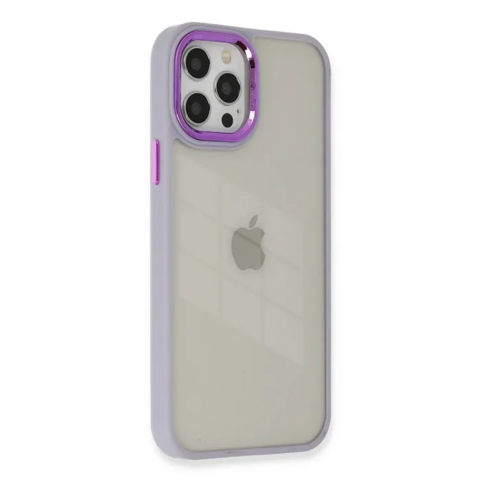 İphone 12 Pro Max Kılıf Dora Kapak - Lila