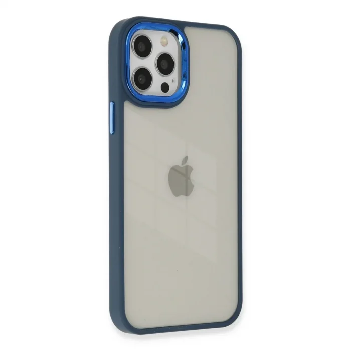 İphone 12 Pro Max Kılıf Dora Kapak - Mavi