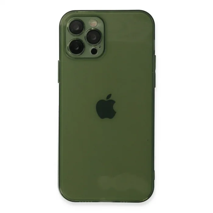 Apple İphone 12 Pro Max Kılıf Fly Lens Silikon - Yeşil