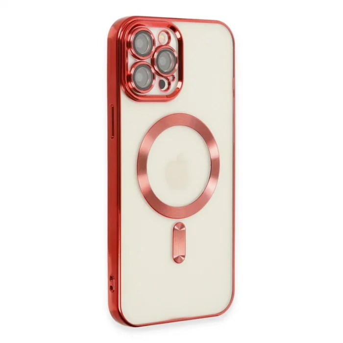 Apple İphone 12 Pro Max Kılıf Kross Magneticsafe Kapak - Kırmızı
