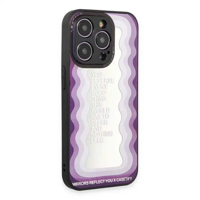 İphone 12 Pro Max Kılıf Mirror Desenli Kapak - Mirror - 5