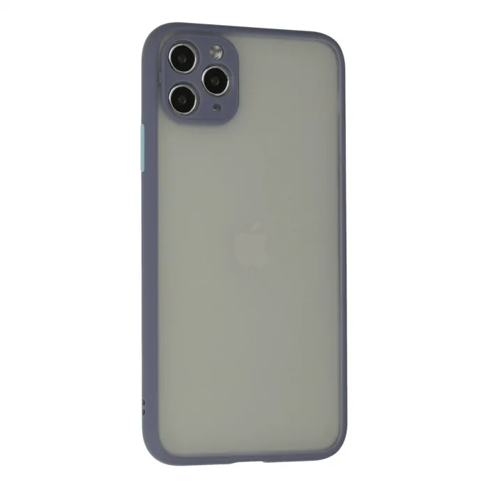 Apple İphone 12 Pro Max Kılıf Montreal Silikon Kapak - Gri