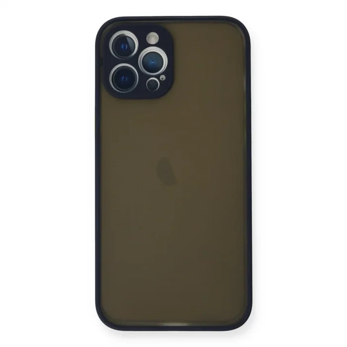 Apple İphone 12 Pro Max Kılıf Montreal Silikon Kapak - Lacivert