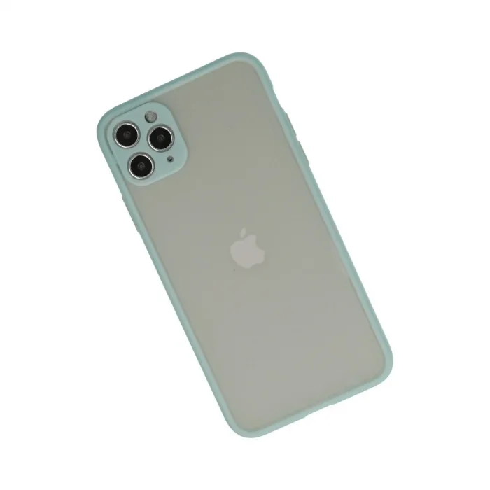 Apple İphone 12 Pro Max Kılıf Montreal Silikon Kapak - Turkuaz
