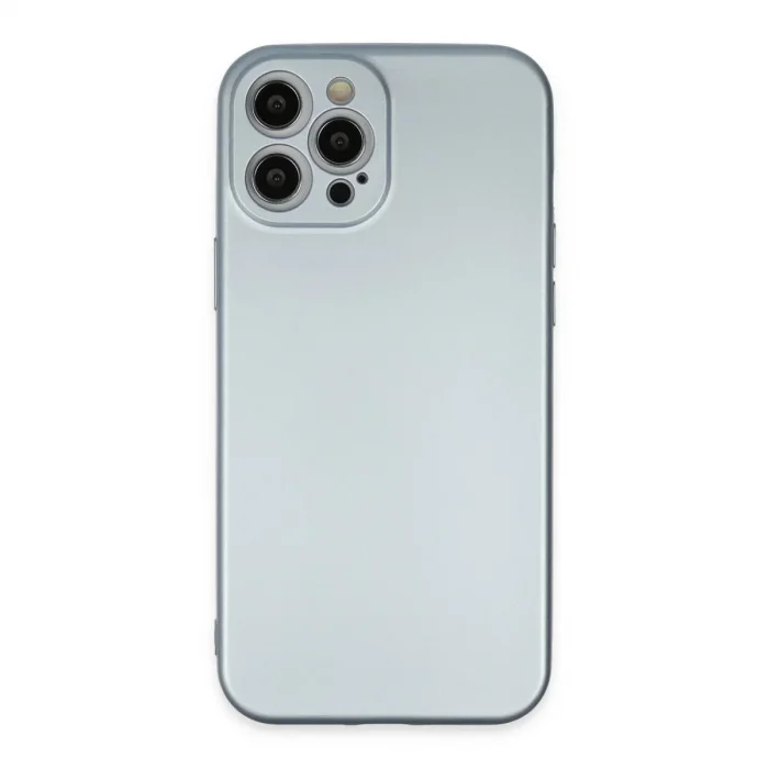 İphone 12 Pro Max Kılıf Nano İçi Kadife Silikon - Sky Blue