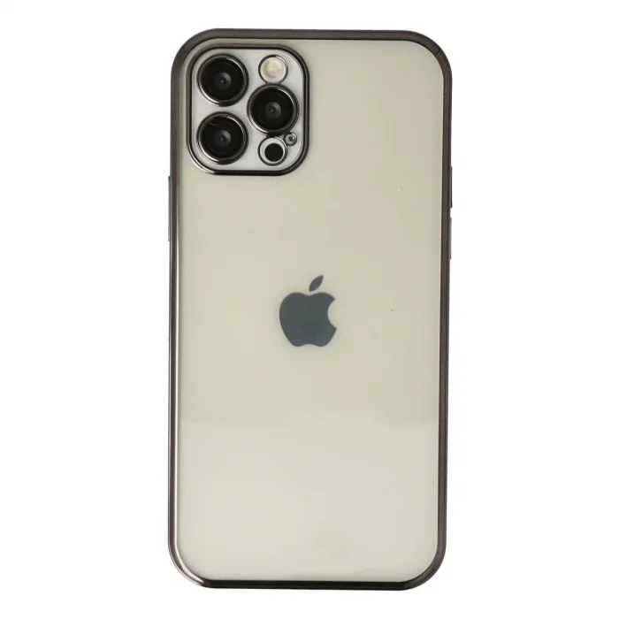 Apple İphone 12 Pro Max Kılıf Razer Lensli Silikon - Siyah