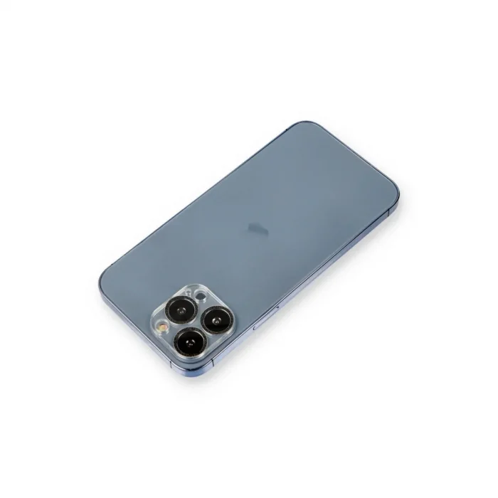 Apple İphone 12 Pro Shine Kamera Lens Koruma Cam - Siyah