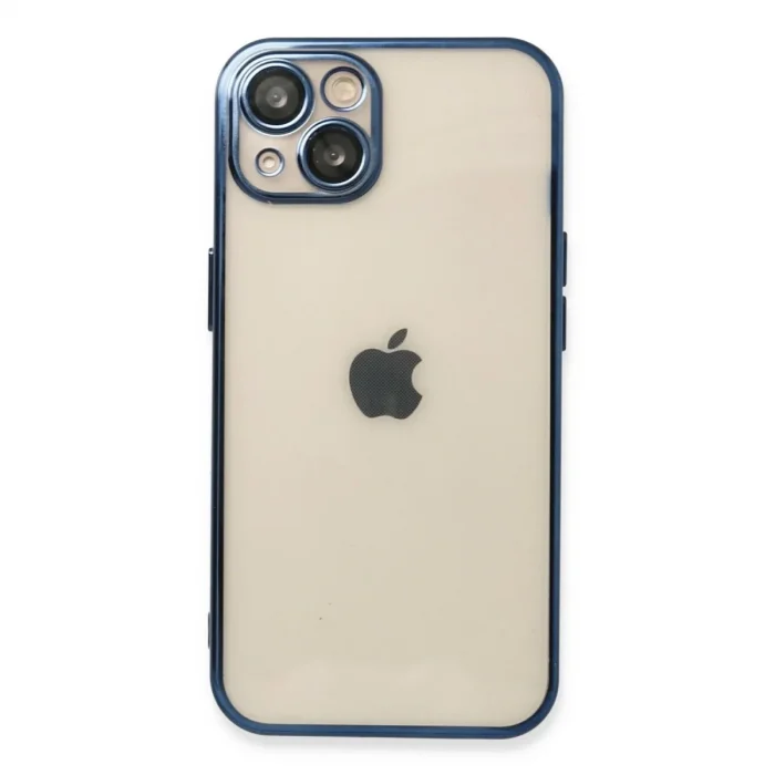 Apple İphone 13 Kılıf Razer Lensli Silikon - Lacivert