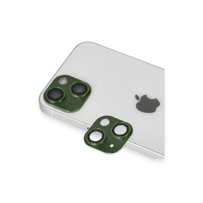Apple İphone 13 Pers Alüminyum Kamera Lens - Yeşil