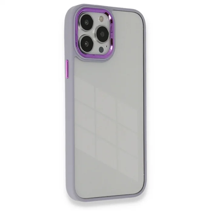 İphone 13 Pro Kılıf Dora Kapak - Lila