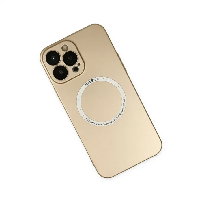 Apple İphone 13 Pro Kılıf Jack Magneticsafe Lens Silikon - Gold