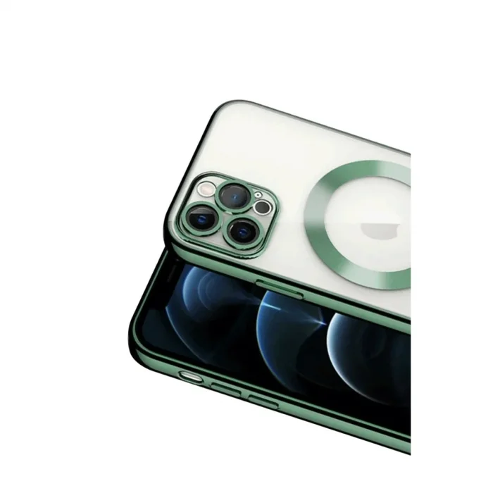 Apple İphone 13 Pro Kılıf Kross Magneticsafe Kapak - Koyu Yeşil