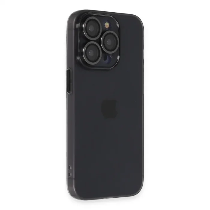 Apple İphone 13 Pro Kılıf Luko Lens Silikon - Siyah