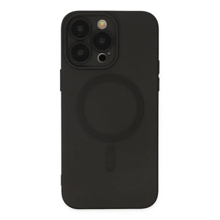 Apple İphone 13 Pro Kılıf Moshi Lens Magneticsafe Silikon - Siyah