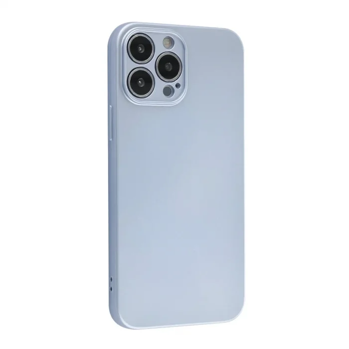 Apple İphone 13 Pro Kılıf Nano İçi Kadife Silikon - Sky Blue