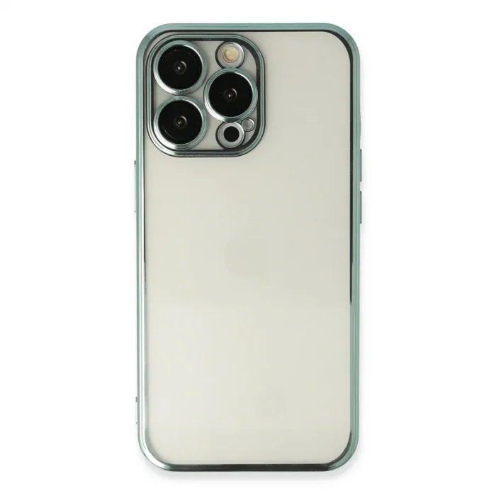 Apple İphone 13 Pro Kılıf Razer Lensli Silikon - Yeşil