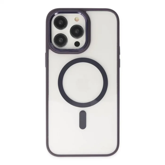 İphone 13 Pro Kılıf Room Magneticsafe Silikon - Derin Mor