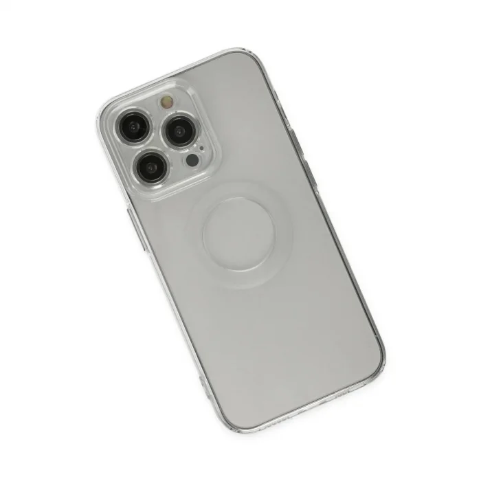 Apple İphone 13 Pro Kılıf Santa Lens Silikon - Şeffaf