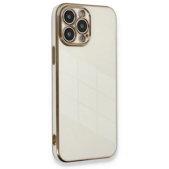İphone 13 Pro Kılıf Volet Silikon - Beyaz