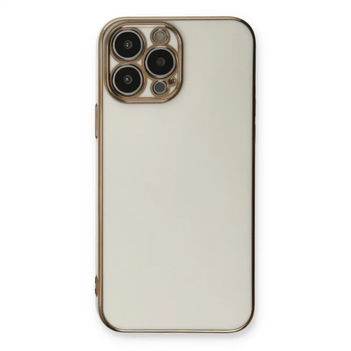 İphone 13 Pro Kılıf Volet Silikon - Beyaz