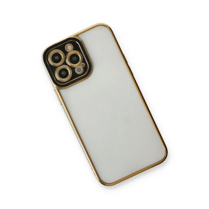 İphone 13 Pro Max Kılıf Liva Lens Silikon - Siyah