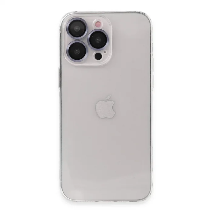 Apple İphone 13 Pro Max Kılıf Luko Lens Silikon - Sierra Blue