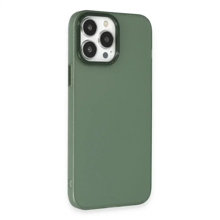 Apple İphone 13 Pro Max Kılıf Modos Metal Kapak - Koyu Yeşil