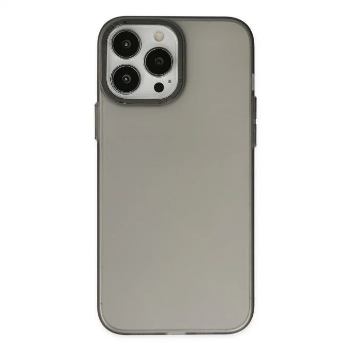 Apple İphone 13 Pro Max Kılıf Modos Metal Kapak - Siyah