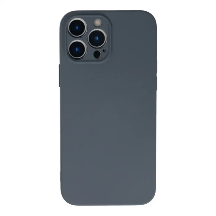 Apple İphone 13 Pro Max Kılıf Nano İçi Kadife Silikon - Gri
