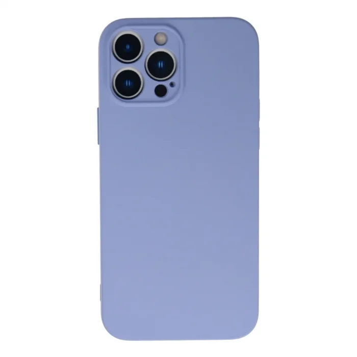 Apple İphone 13 Pro Max Kılıf Nano İçi Kadife Silikon - Lila