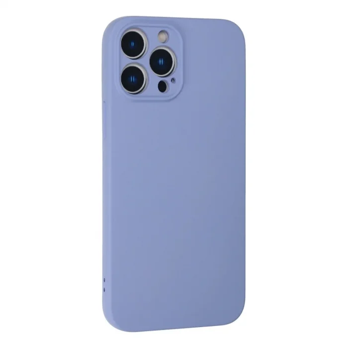 Apple İphone 13 Pro Max Kılıf Nano İçi Kadife Silikon - Lila