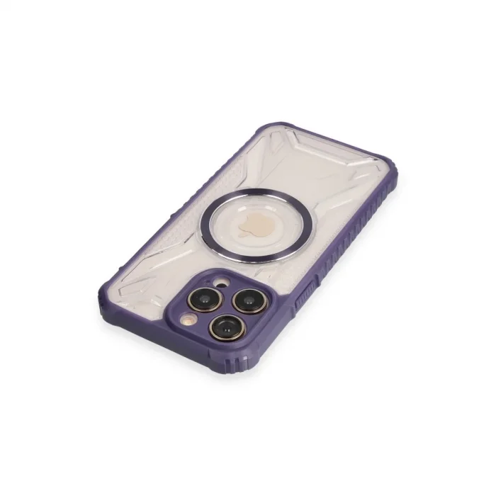 Apple İphone 13 Pro Max Kılıf Prag Magneticsafe Kapak - Derin Mor