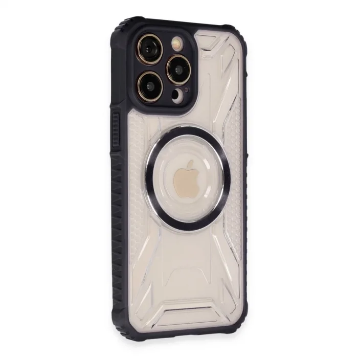 Apple İphone 13 Pro Max Kılıf Prag Magneticsafe Kapak - Siyah
