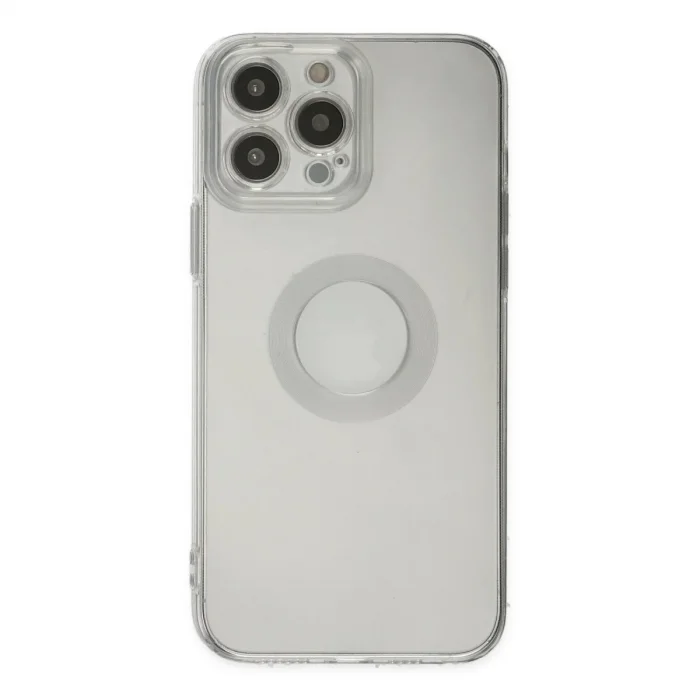 Apple İphone 13 Pro Max Kılıf Santa Lens Silikon - Şeffaf