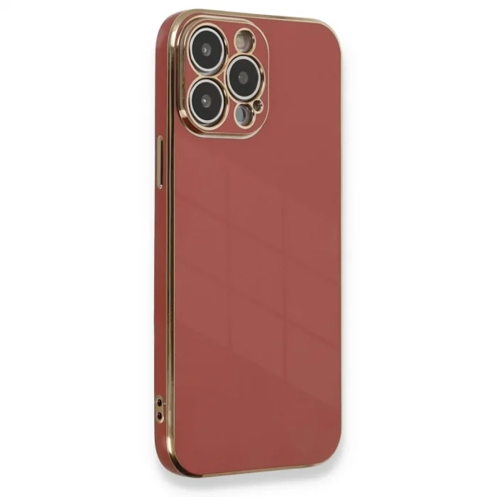 Apple İphone 13 Pro Max Kılıf Volet Silikon - Kırmızı