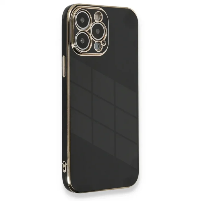 Apple İphone 13 Pro Max Kılıf Volet Silikon - Siyah