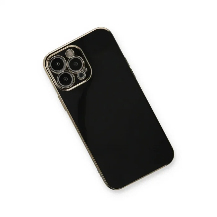 Apple İphone 13 Pro Max Kılıf Volet Silikon - Siyah