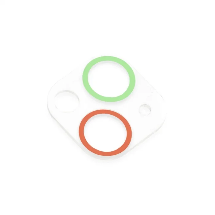 Apple İphone 13 Renkli Kamera Lens Koruma Cam - Yeşil-pembe